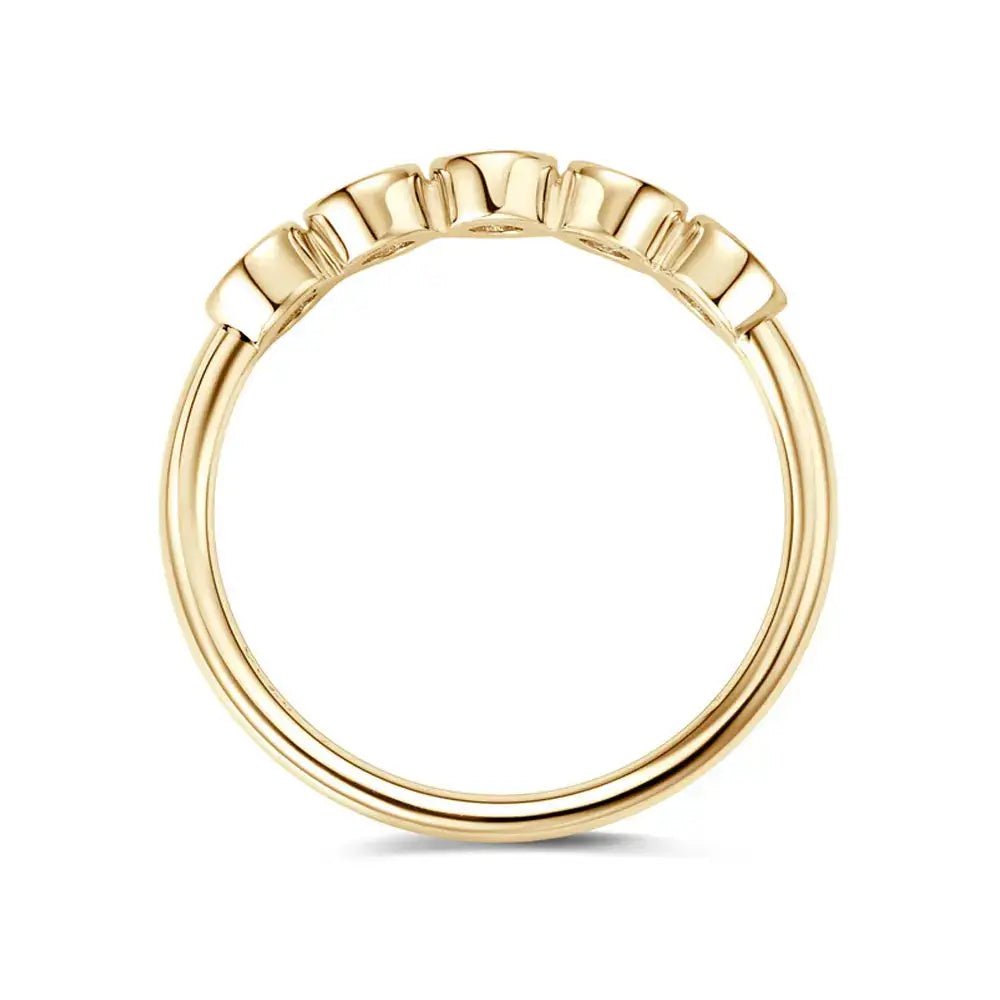 1.5ct Moissanite Ring 925 Silver 18K Gold Wedding Band |GRA Certified Round Cut Bezel Setting - Diamond - Lab