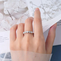 1.5ct Moissanite Ring 925 Silver 18K Gold Wedding Band |GRA Certified Round Cut Bezel Setting - Diamond - Lab