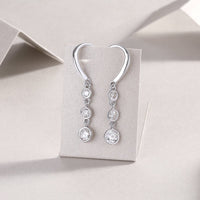 1Classic Multi-diamond Set Moissanite Silver Earrings Luxury Fashion Diamond Earrings Stud Earrings Prohibit TK Sales - Diamond-Lab