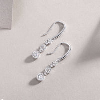 1Classic Multi-diamond Set Moissanite Silver Earrings Luxury Fashion Diamond Earrings Stud Earrings Prohibit TK Sales - Diamond-Lab