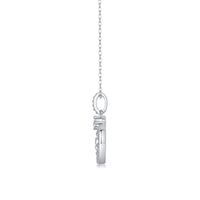 1ct Moissanite Solitaire Pendant Necklace – Platinum-Plated S925 Sterling Silver - Diamond-Lab