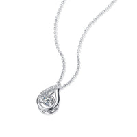 1ct Moissanite Solitaire Pendant Necklace – S925 Sterling Silver - Diamond-Lab