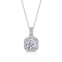 1Dawn Light - A Fashionable And Luxurious Diamond Jewelry Pendant Set With 1-carat Moissanite S925 Sterling Silver And Platinum Plating Prohibit Tk Sales - Diamond-Lab