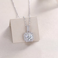 1Dawn Light - A Fashionable And Luxurious Diamond Jewelry Pendant Set With 1-carat Moissanite S925 Sterling Silver And Platinum Plating Prohibit Tk Sales - Diamond-Lab