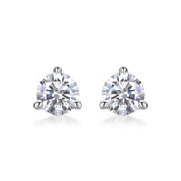 1Freeze Frame Luxury Fashion Diamond Earrings Stud Set With Mosan Diamond Silver Jewelry Prohibit Tk Sales - Diamond-Lab