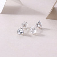 1Freeze Frame Luxury Fashion Diamond Earrings Stud Set With Mosan Diamond Silver Jewelry Prohibit Tk Sales - Diamond-Lab