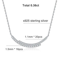 All Moissanite Tennis Necklace VVS1 D Color 18k Yellow Gold Plated Diamond Trending Tennis Moissanite Necklaces All Stone 925 Silver - Diamond - Lab