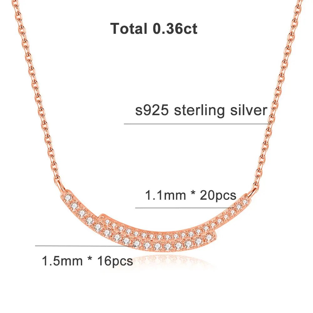 All Moissanite Tennis Necklace VVS1 D Color 18k Yellow Gold Plated Diamond Trending Tennis Moissanite Necklaces All Stone 925 Silver - Diamond - Lab