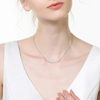 All Moissanite Tennis Necklace VVS1 D Color 18k Yellow Gold Plated Diamond Trending Tennis Moissanite Necklaces All Stone 925 Silver - Diamond - Lab