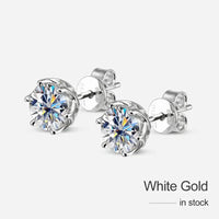 Round pattern green moissanite earrings 925 metal stamp authentic construction