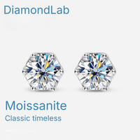 GRA certified green moissanite earrings NGSTC authentication excellent cut quality