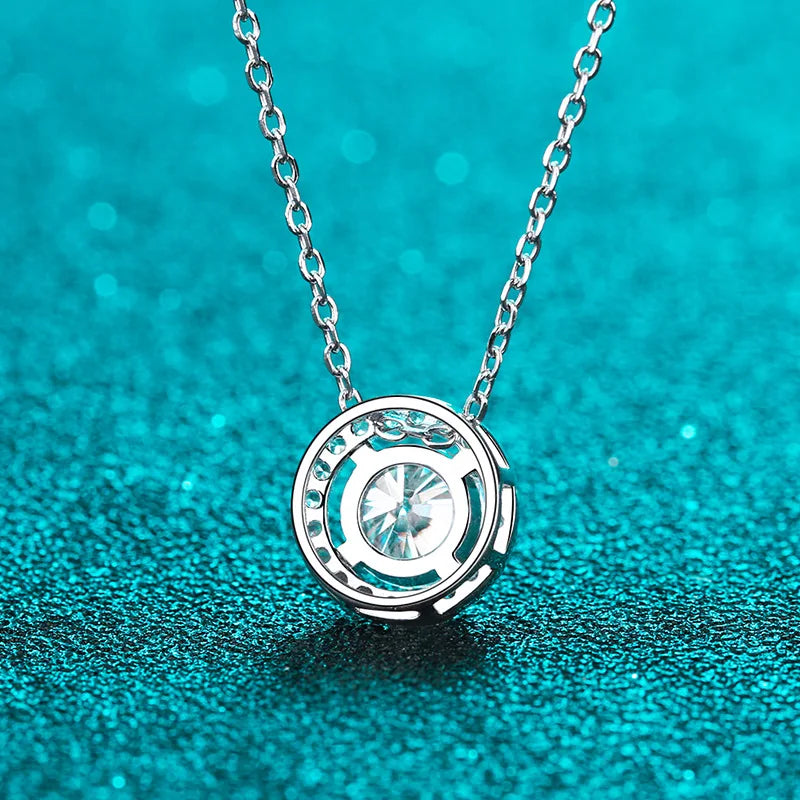 Diamond-Lab 0.5ct–2ct Moissanite Pendant Necklace – fine classic moissanite necklace jewelry