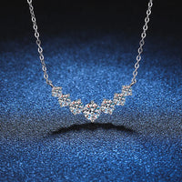 Diamond-Lab 1.7ct Oval Moissanite Pendant Necklace – D Color VVS1, 925 Sterling Silver, 8 Heart 8 Arrow Cut, GRA Certified, Women’s Fine Jewelry - Diamond-Lab