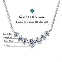 Diamond-Lab 1.7ct Oval Moissanite Pendant Necklace – D Color VVS1, 925 Sterling Silver, 8 Heart 8 Arrow Cut, GRA Certified, Women’s Fine Jewelry - Diamond-Lab