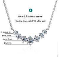 Diamond-Lab 1.7ct Oval Moissanite Pendant Necklace – D Color VVS1, 925 Sterling Silver, 8 Heart 8 Arrow Cut, GRA Certified, Women’s Fine Jewelry - Diamond-Lab