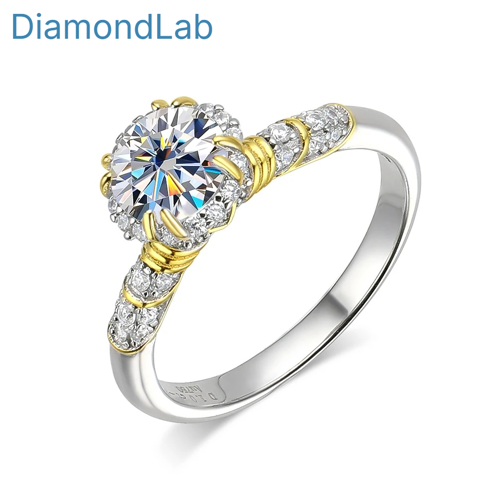 A sleek open bangle adorned with Moissanite stones — minimal, modern, and full of sparkle. - Diamond-Lab