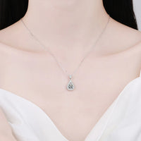 Diamond-Lab Moissanite Cross Pendant Necklace – D Color VVS1, 1ct/2ct, 925 Sterling Silver, 18K White Gold Plated, CNAS & GRA Certified, Unisex Fine Jewelry - Diamond-Lab