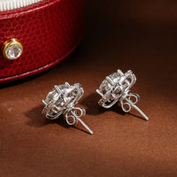 Dazzling center stones framed by a halo of sparkle. Ideal for adding a luxurious touch to any look. - Diamond-Lab