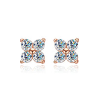 Luxury Moissanite Earrings in Gift Box Packaging