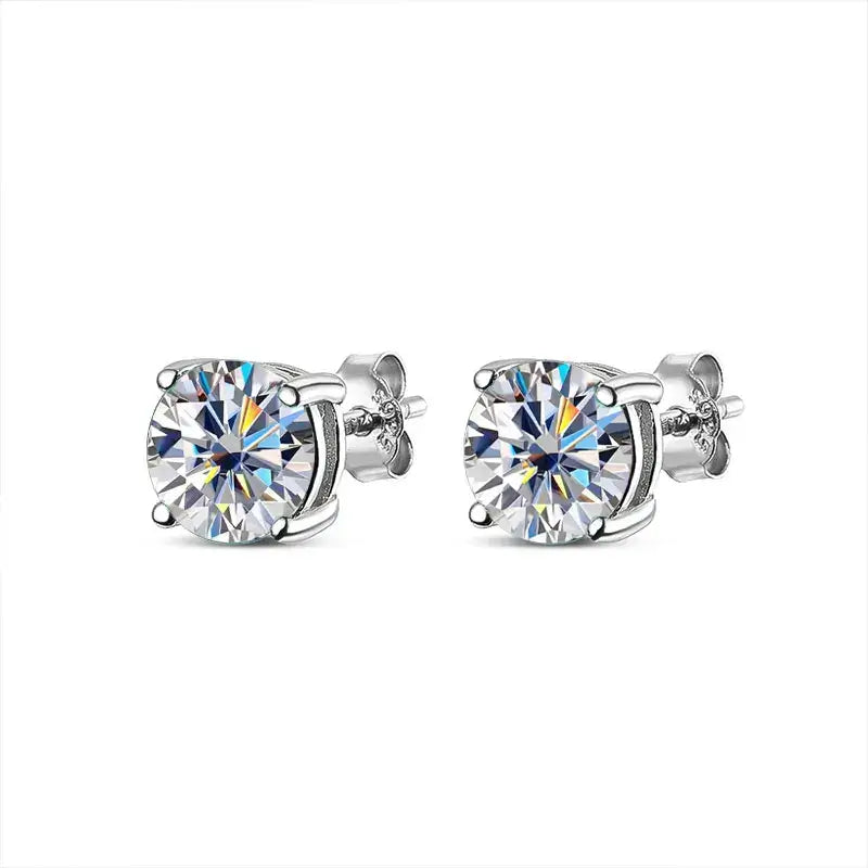 - Unisex Moissanite Stud Earrings by Diamond-Lab