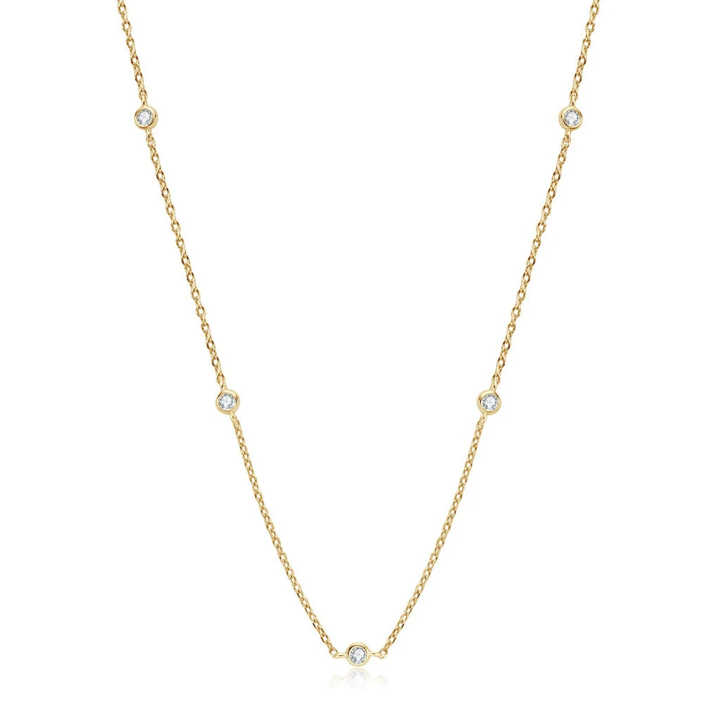 fine multi stone moissanite jewelry necklace