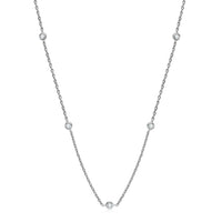 Diamond-Lab Moissanite Solitaire Pendant – D Color VVS1, 0.5ct/1ct/2ct, 8 Heart 8 Arrow Round Cut, 925 Sterling Silver, GRA & CNAS Certified - Diamond-Lab
