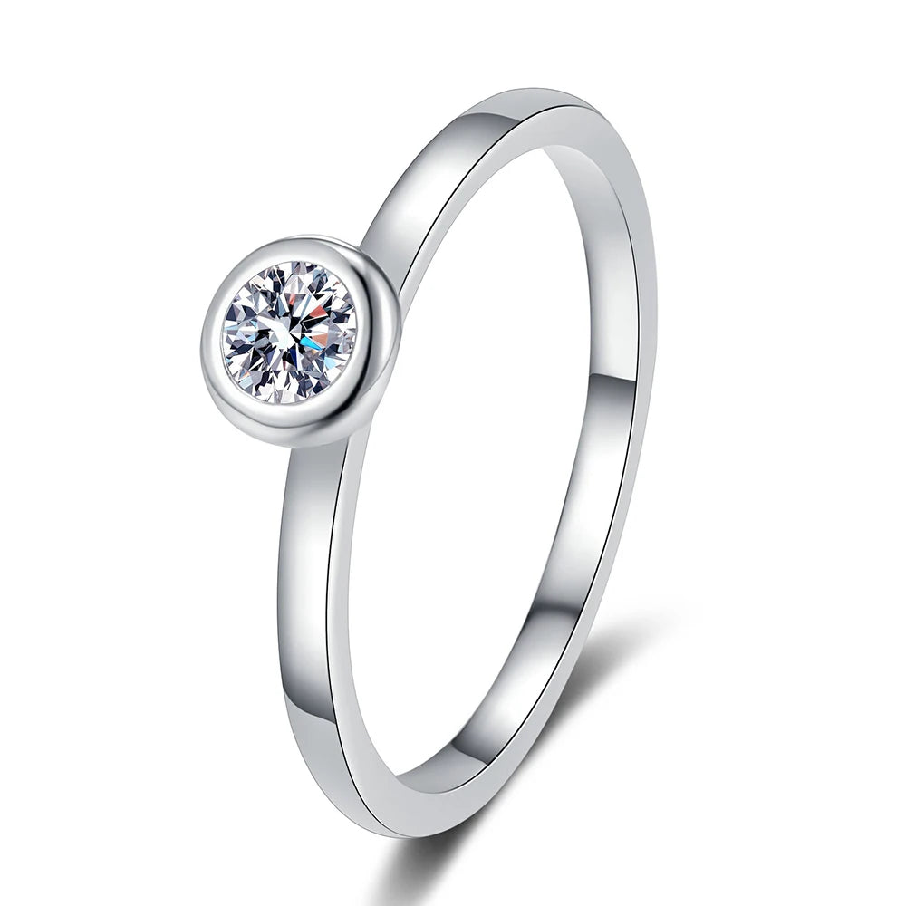 Certified Emerald Cut Moissanite Ring GRA -Cocktail Ring Moissanite Sterling Silver Unisex Classic