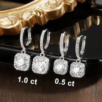 GRA certified moissanite pendant earrings NGSTC authentication round cut passes diamond tester