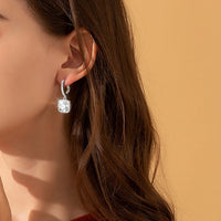 Round cut moissanite pendant earrings 0.5ct 1ct sizes available D color grade excellence