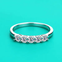 Moissanite Diamond 7-Stone Moissanite Ring