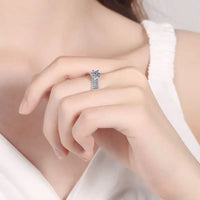 GRA certified waterproof moissanite ring luxury jewelry