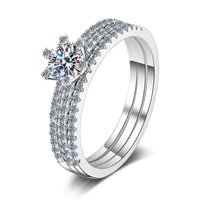 NGSTC certified moissanite ring passes diamond tester
