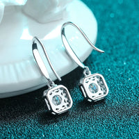 Premium hoop earrings moissanite diamonds chemical free construction ear stud back findings 1CT Moissanite Earrings 925 Silver 18K Gold D Color VVS1