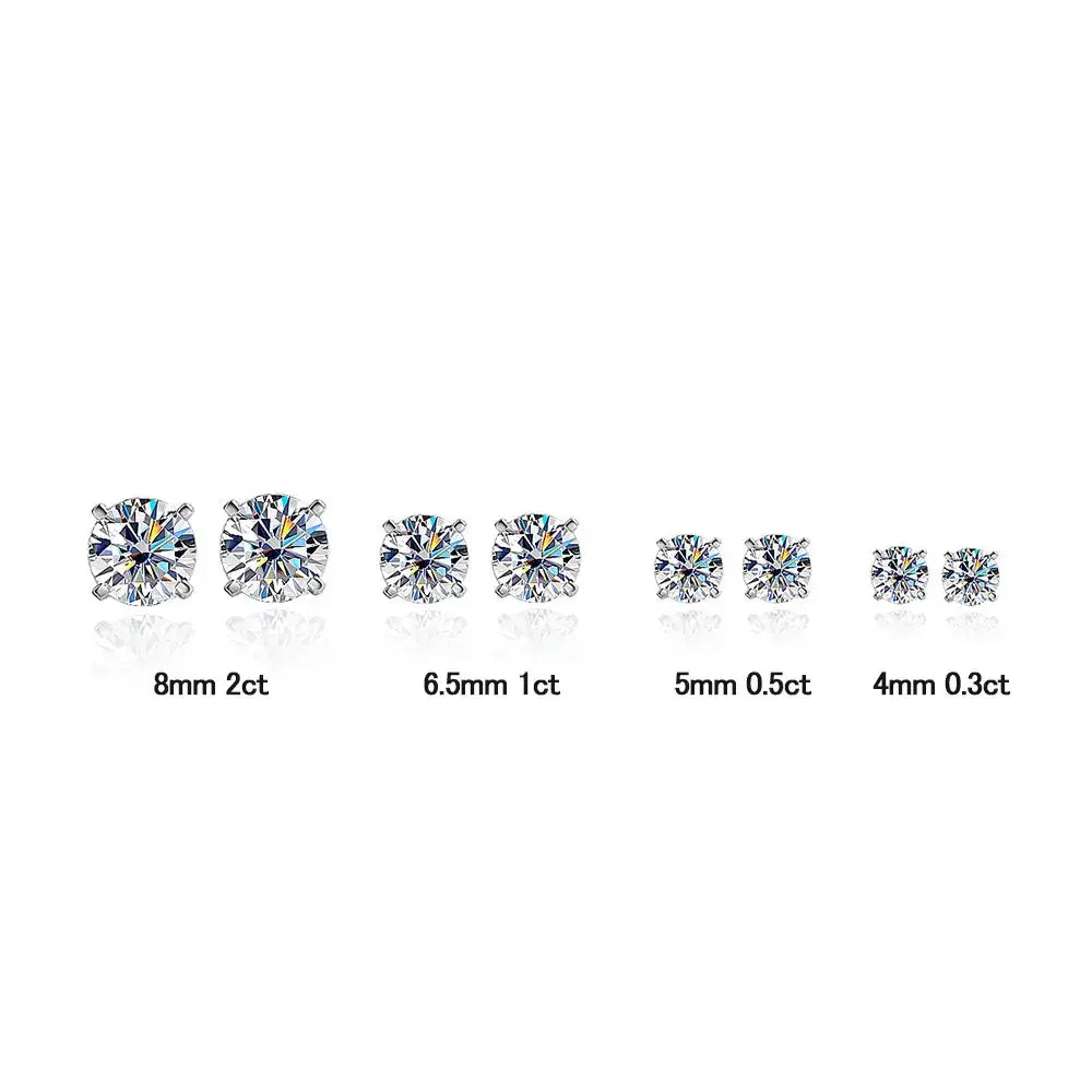 Personalized excellent cut timeless earrings moissanite diamonds party occasion fine jewelry