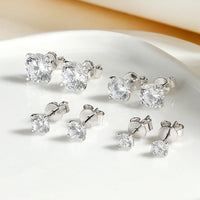 Personalized chemical free classic moissanite studs ear stud back findings secure comfort