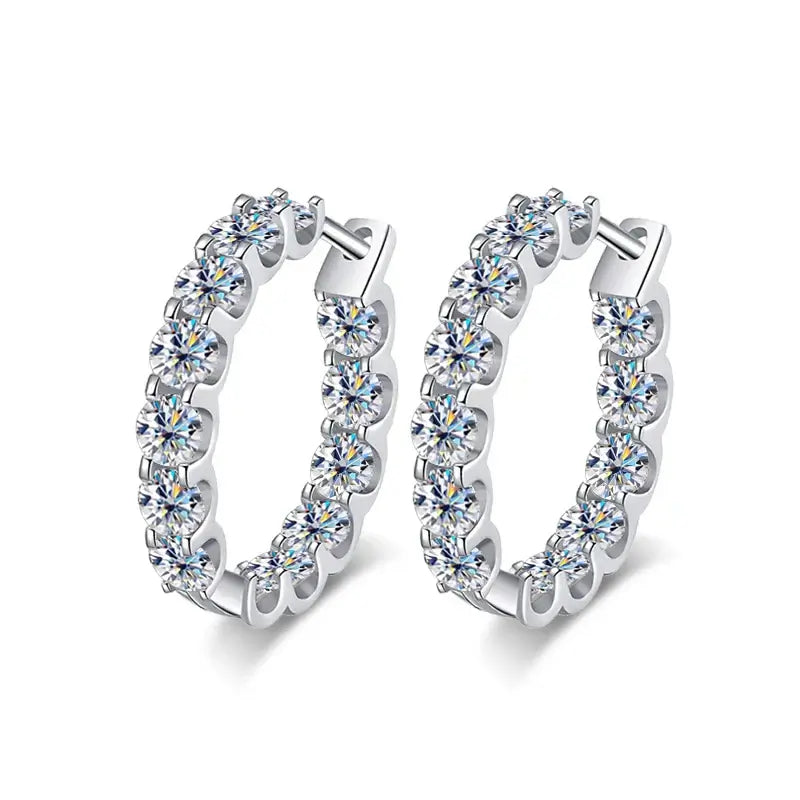 Free GRA certification hoop earrings elegant mini box packaging included premium quality