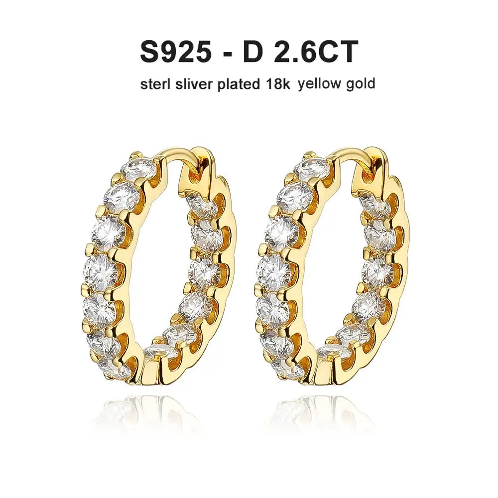 Diamond-Lab Green Moissanite Stud Earrings – 2.6ct D Color VVS1, 925 Sterling Silver, 18K White Gold Plated, GRA Certified - Diamond-Lab