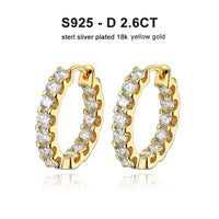 Diamond-Lab Green Moissanite Stud Earrings – 2.6ct D Color VVS1, 925 Sterling Silver, 18K White Gold Plated, GRA Certified - Diamond-Lab