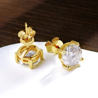Personalized excellent cut moissanite earrings 8 hearts 8 arrows precision professional craftsmanship
