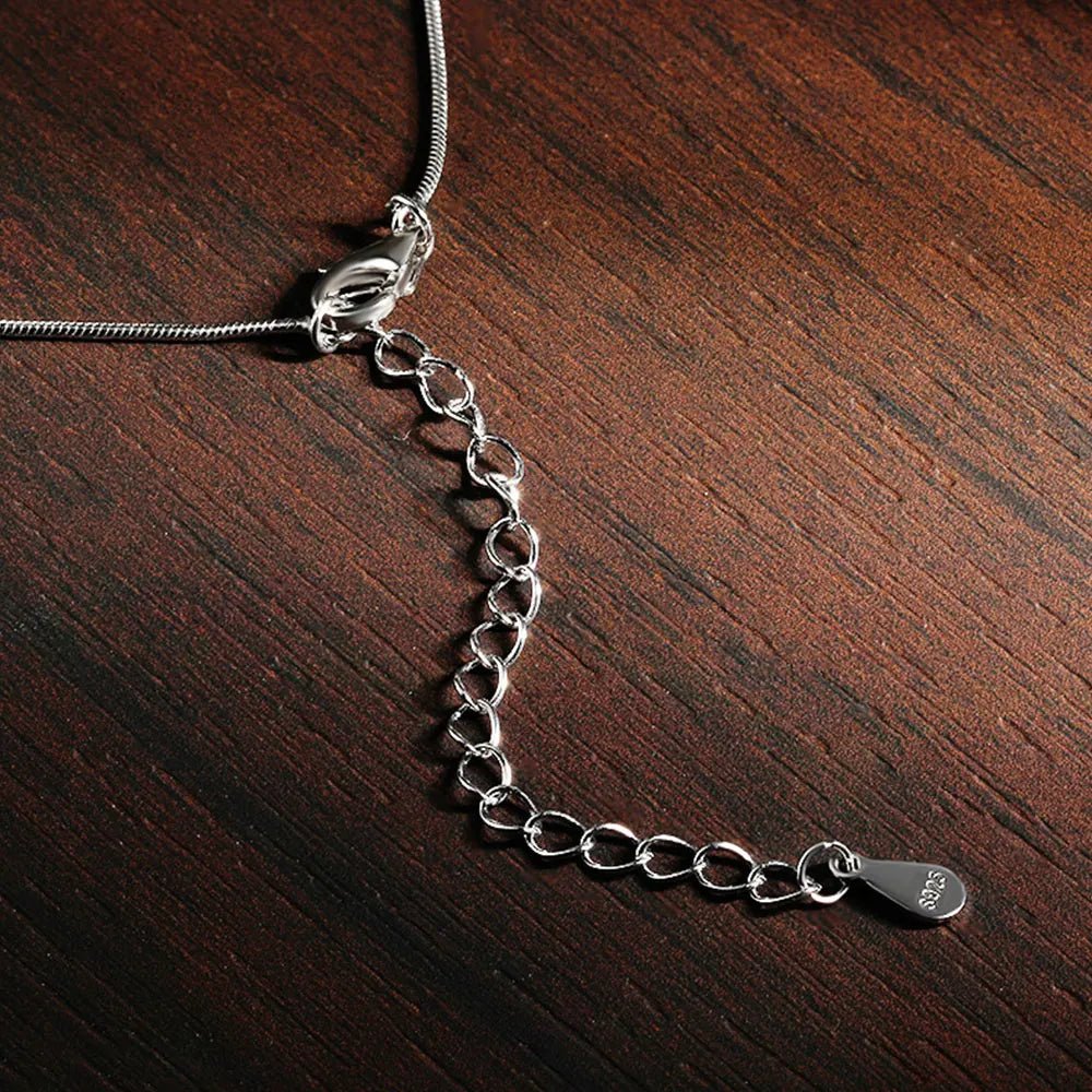 Heart Moissanite Necklace 2ct VVS1 D Color 925 Sterling Silver 18k White Gold Plated O - Chain Women with CNAS Certificate - Diamond - Lab