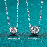 Hip Hop Moissanite Necklace 925 Silver White Gold Unisex - Diamond - Lab