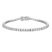 Sterling Silver Moissanite Tennis Bracelet – Women’s Jewelry - Diamond - Lab