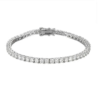 Sterling Silver Moissanite Tennis Bracelet – Women’s Jewelry - Diamond - Lab