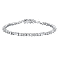 Sterling Silver Moissanite Tennis Bracelet – Women’s Jewelry - Diamond - Lab