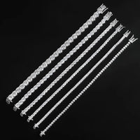 Sterling Silver Moissanite Tennis Bracelet – Women’s Jewelry - Diamond - Lab