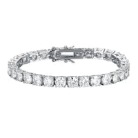 Sterling Silver Moissanite Tennis Bracelet – Women’s Jewelry - Diamond - Lab
