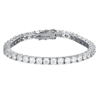 Sterling Silver Moissanite Tennis Bracelet – Women’s Jewelry - Diamond - Lab