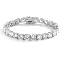 Sterling Silver Moissanite Tennis Bracelet – Women’s Jewelry - Diamond - Lab