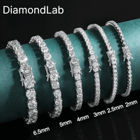 Sterling Silver Moissanite Tennis Bracelet – Women’s Jewelry - Diamond - Lab