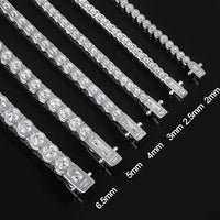 Sterling Silver Moissanite Tennis Bracelet – Women’s Jewelry - Diamond - Lab